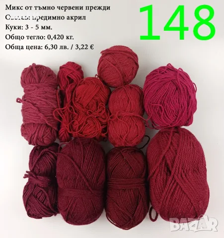 Евтини прежди в малки количества - нови и остатъци
