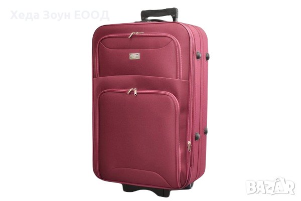 Куфар текстил голям 77 х 50 х 27 см / Син/Черен/Сив/Червен, снимка 5 - Куфари - 40852840