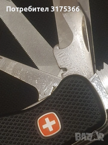 WENGER MULTI TOOL Швейцария НОВ с производствена смазка калъф от здрава естествена кожа VICTORINOX , снимка 5 - Ножове - 53609097