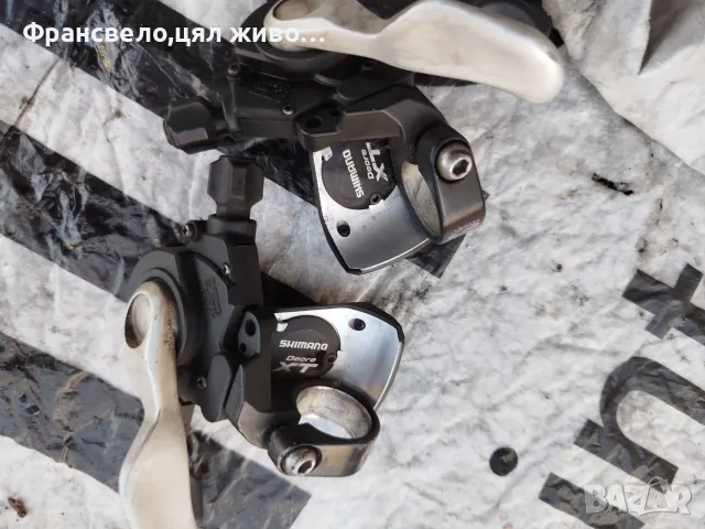 Работещи команди 27 скорости за велосипед колело Shimano deore xt, дясната индикация не показва , снимка 2 - Части за велосипеди - 56110140