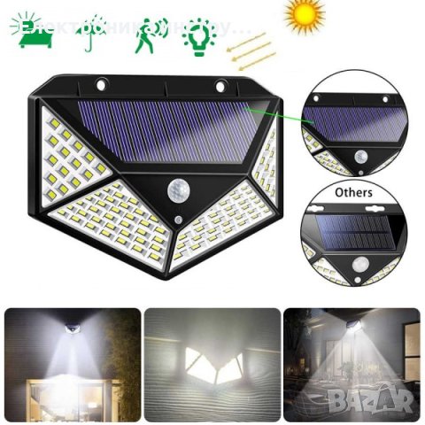 Сензорна соларна лампа CL-100, снимка 2 - Лед осветление - 42375619