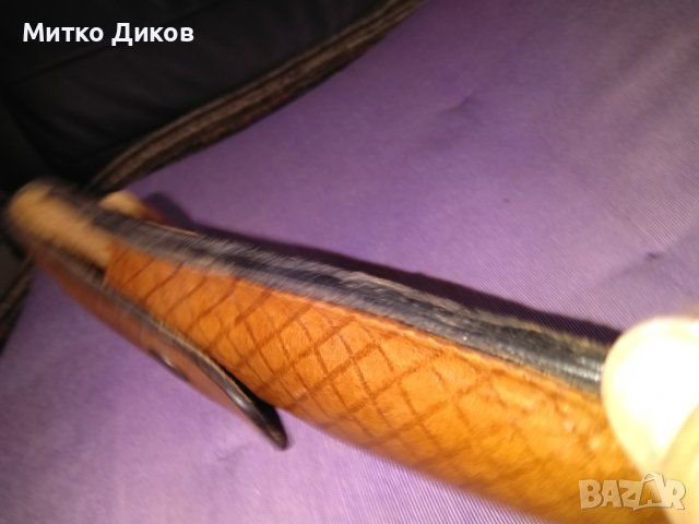 Калъф за палка естествена кожа дебела 200х45мм отличен за колан, снимка 3 - Оборудване и аксесоари за оръжия - 41536097