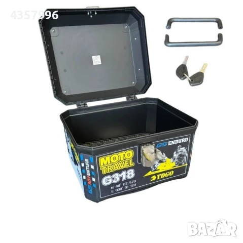 Куфар за мотоциклет, Цветен, PA884, 45 Литра, снимка 6 - Аксесоари и консумативи - 50801304