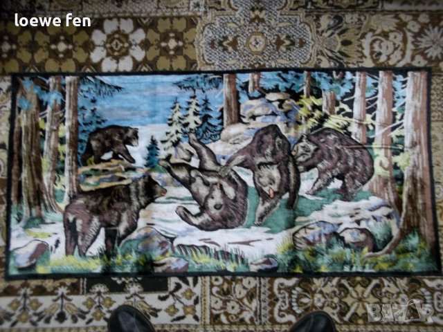 Подходящ за рамкиране като картина! Плюшен Гоблен Ковьор Мечета Пейзаж 130 см на 65 см ! Пано !, снимка 3 - Гоблени - 40004192