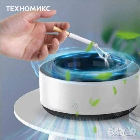 Бездимен пепелник с директно засмукване 360-градусов пречиствател на въздух с отрицателни йони, снимка 7 - Аксесоари и консумативи - 41384341