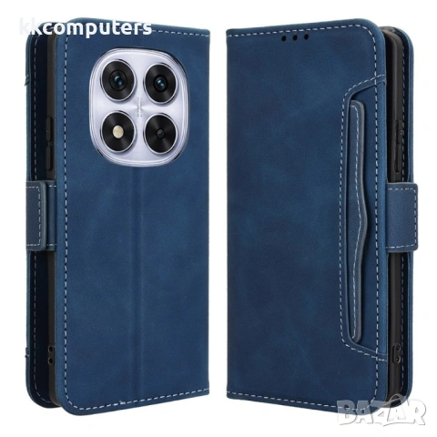 Кожен Калъф Портфейл за Xiaomi Redmi Note 14 Pro+ 5G / Note 14 Pro 5G / Poco X7 5G - Множество Слото, снимка 3 - Резервни части за телефони - 53538073