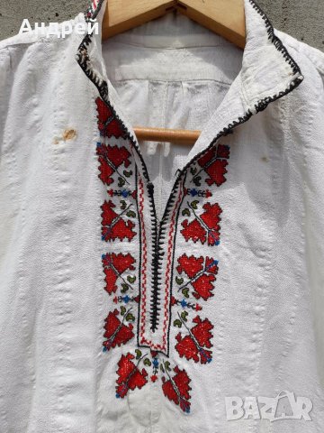 Старинна Мъжка кенарена риза за носия #5, снимка 5 - Антикварни и старинни предмети - 41855473