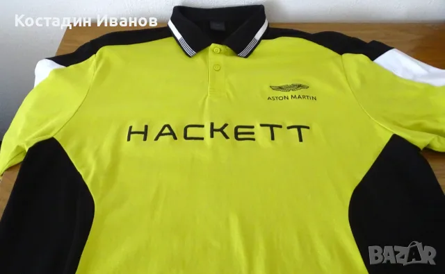 Aston Martin Racing x Hackett London мъжка поло блуза XL, снимка 7 - Блузи - 55776526