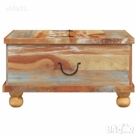 vidaXL Маса за кафе регенерирано дърво 70x70x38 см, снимка 7 - Маси - 56146451