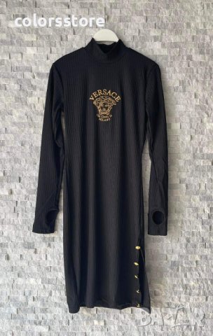 Черна рокля Versace   код IM-E34, снимка 2 - Рокли - 41980057