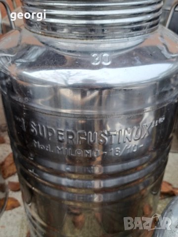 италиански иноксови съдове за мляко, вино, зехтин и др. 50л. и 30л. неръждавейка, снимка 5 - Други - 52431447