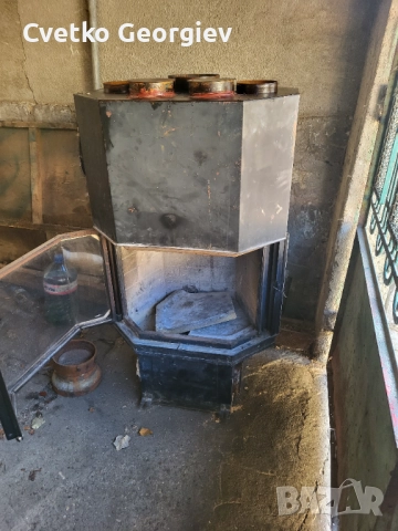 Камина с въздушна риза