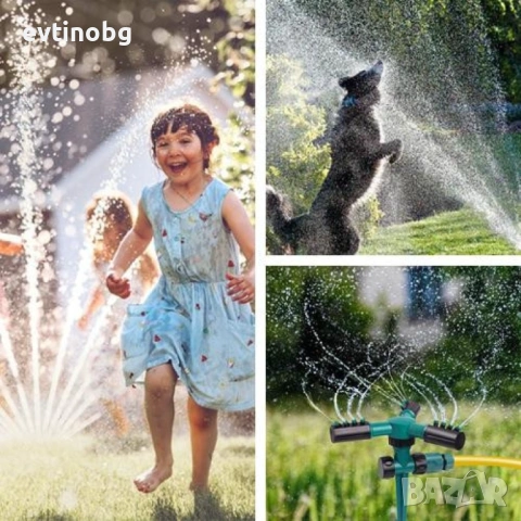 Градинска пръскачка автоматично въртяща се на 360 градуса, снимка 6 - Напояване - 53811100