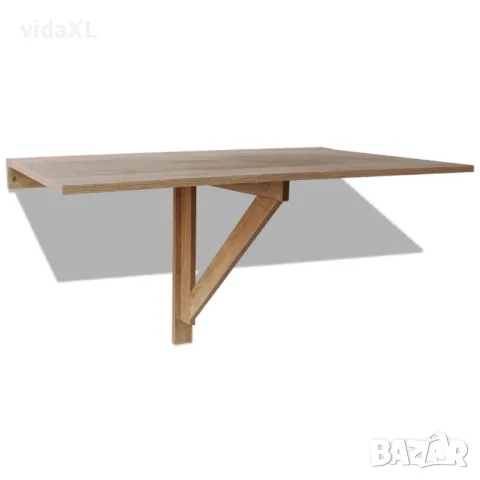 vidaXL Сгъваема стенна маса, дъб, 100x60 см(SKU:243053), снимка 1 - Маси - 48623548