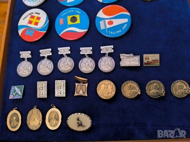 лот от ссср меморабилия олимпиада 1980 значки, снимка 3 - Колекции - 51273800