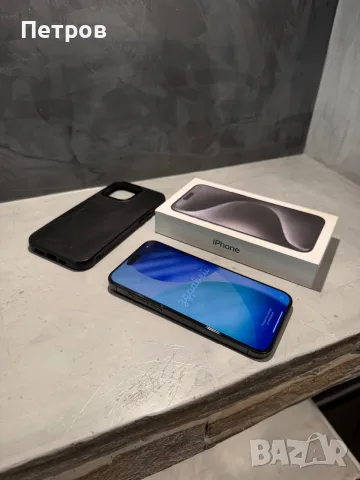 КАТО ЧИСТО НОВ Iphone 15 Pro Max Black + подарък, снимка 11 - Apple iPhone - 55943082