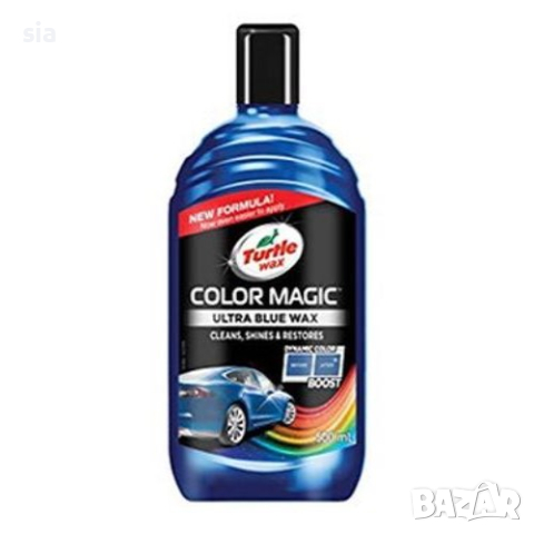 Цветна полир паста Turtle, Wax Color Magic, Паста с коректор, 500 ml, Син