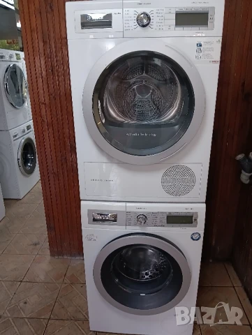 Комплект пералня и сушилня с термопомпа Бош Bosch Home Professional 8кг А+++ Made in Germany , снимка 5 - Перални - 51424907