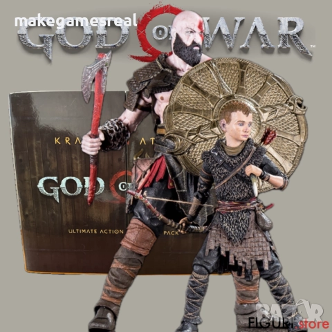 Екшън фигура God of War Kratos & Atreus