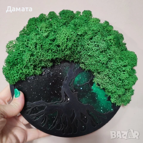 Кашпи/декорации със скандинавски мъх , снимка 11 - Декорация за дома - 40089702