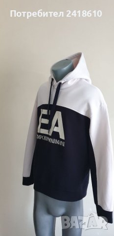 Emporio Armani Hoodie Mens Size L ОРИГИНАЛ! Мъжки Суичер!, снимка 11 - Спортни дрехи, екипи - 41472225