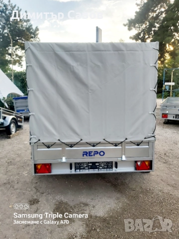 Туристическо ремарке Поп Индъстри с брезент и шпригли H-150, снимка 7 - Ремаркета - 51922008