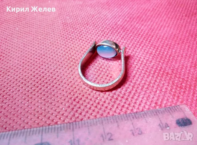 ПРЕКРАСЕН МЕДЕН с ДЕБЕЛА ПОЗЛАТА ДВОЕН / ВЪРТЯЩ се АРТ ПРЪСТЕН с КОТЕШКО ОКО и ЦИРКОНИ 47428, снимка 6 - Пръстени - 47282624