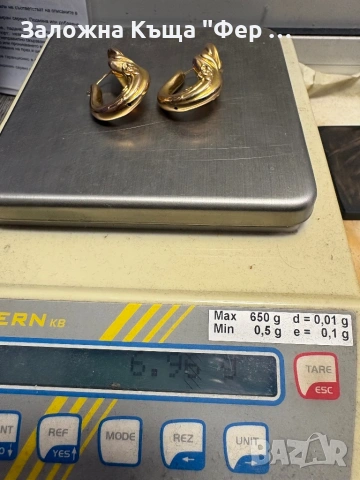 Златни обици 14карата, снимка 7 - Обеци - 53427887