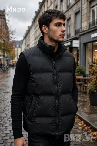 Мъжки пухен елек H&M, снимка 7 - Якета - 56059078