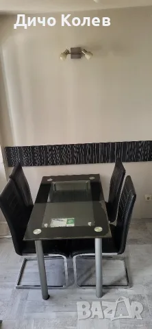 Трапезна маса с 4 стола, снимка 3 - Маси - 56227426