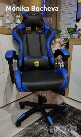 Нови геймърски столове с масажна възглавница, снимка 2 - Геймърски - 53449921