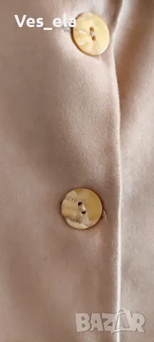 Mirellina италианско дълго бежаво сако, снимка 4 - Сака - 49609161