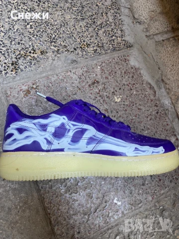 Nike Air force 1 Purple Skeleton, снимка 4 - Кецове - 51161574