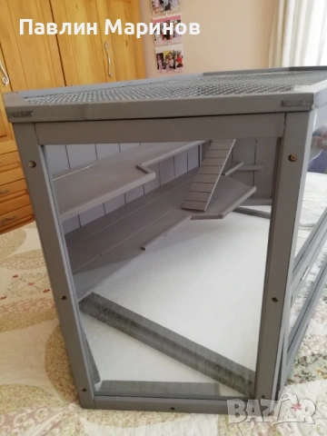 Клетка Кафез Къща Дом PawHut за Хамстери Джербили Мишки Малки Животни Гризачи Домашни Любимци 3 Нива, снимка 7 - Хамстери - 53841413