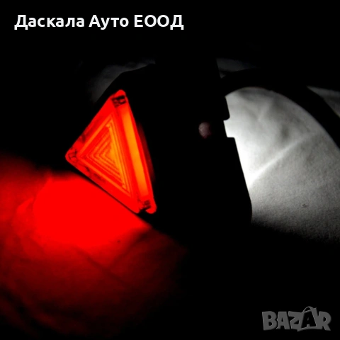 1бр. мини триъгълно ЛЕД LED рогче НЕОН , червено-бяло 12-24V, снимка 3 - Аксесоари и консумативи - 53506942