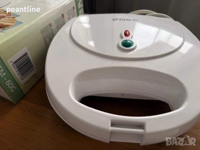 Сандвич тостер NEO SM-60G, 750W Незалепващо покритие Уред за сандвичи, снимка 2 - Тостери - 53440448