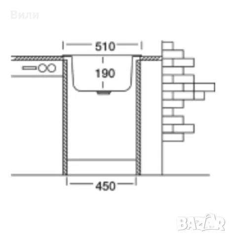 Кухненска мивка за вграждане от неръждаема стомана, снимка 4 - Мивки - 49573222
