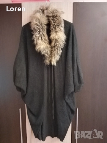 Жилетка с пухена яка, снимка 2 - Жилетки - 52580368