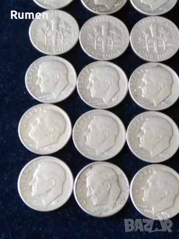 10 цента САЩ, снимка 5 - Нумизматика и бонистика - 36358456