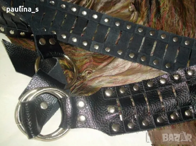 Два броя / Винтидж / Естествена кожа / Марков колан "WE" genuine leather / естествена кожа , снимка 9 - Колани - 14722265