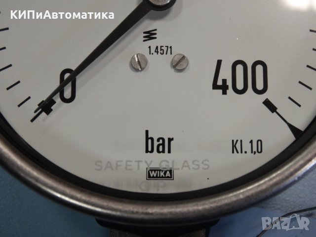 Манометър WIKA 232.50.100 Ф 100, 400 bar, снимка 3 - Резервни части за машини - 34451500