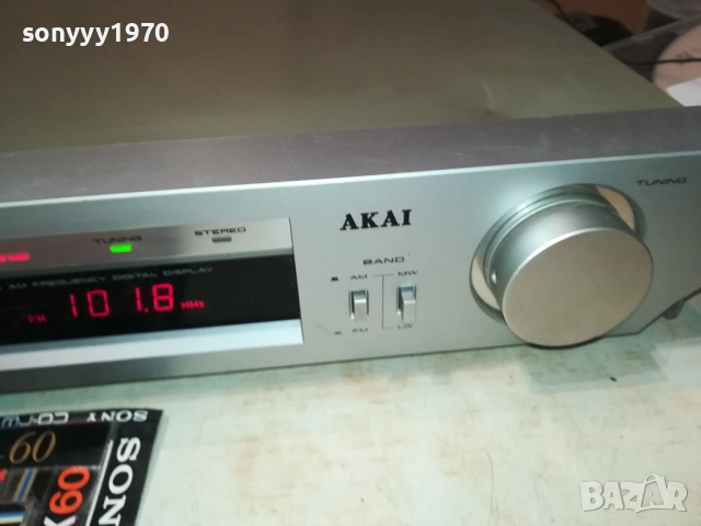 AKAI AT-K22L TUNER-MADE IN JAPAN 3011251303, снимка 4 - Ресийвъри, усилватели, смесителни пултове - 52591503