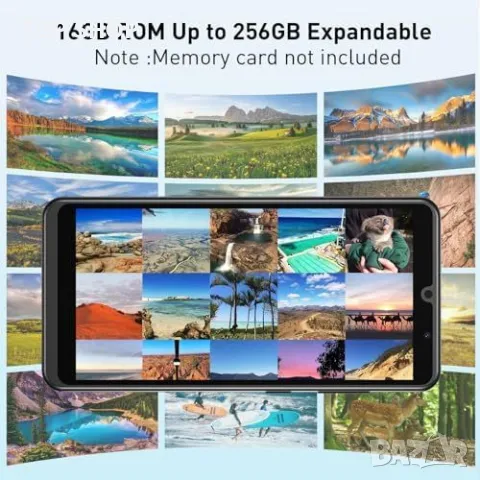 Нов отключен телефон смартфон с 5MP камера 2GB+16GB голяма батерия, снимка 3 - Телефони с две сим карти - 49520578