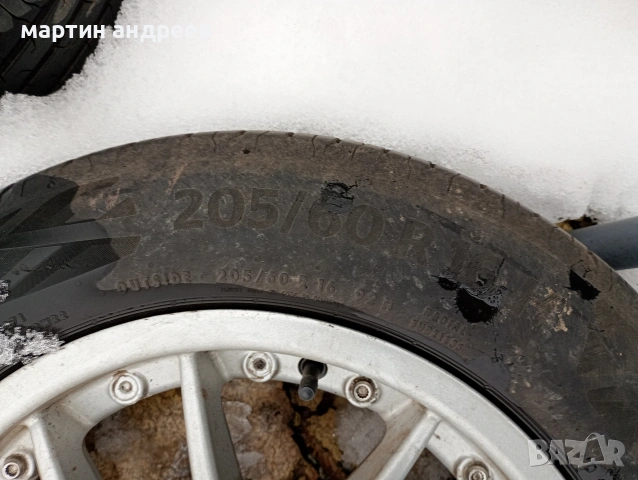 джанти с летни гуми 5х112 16ц