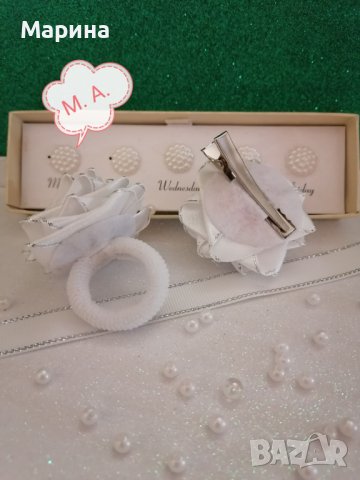 Аксесоари за коса ''Бяла и червена роза'', снимка 7 - Аксесоари за коса - 44457894