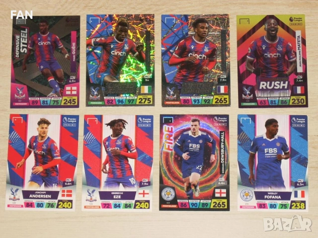 78 бр. футболни карти Панини от Висшата английска лига 2023 PANINI PREMIER LEAGUE ADRENALYN XL, снимка 6 - Футбол - 53401643