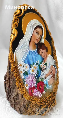 Икона на Св. Богородица с Младенеца, снимка 2 - Икони - 48729792