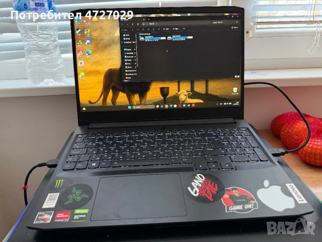Лаптоп lenovo ideapad gaming 3, 32gb ram, gtx 1650
