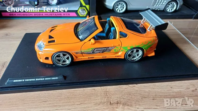 1:24 Jada Fast And Furious Brian Toyota Supra, снимка 3 - Колекции - 55785042