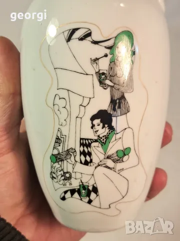 порцеланова бутилка 22/2, снимка 3 - Антикварни и старинни предмети - 49183193